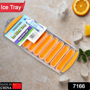 7166 Water Bottle Long Stick Ice Cube Trays with Easy Push Pop Out Narrow Ice Stick Cubes Assorted Color Silicone Bottom Ice Stick Tray 