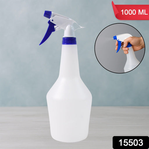 Adjustable nozzle spray bottle in use for mist and stream spray options
