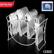 Daily use stainless steel cutlery set ideal for home dining