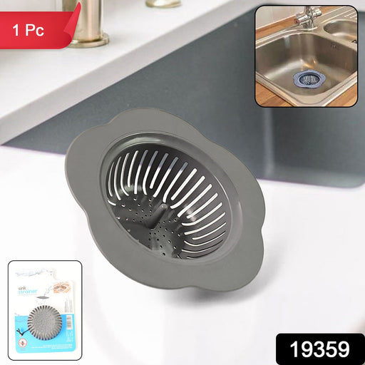 Single piece plastic sink strainer fitting standard kitchen and bathroom drains