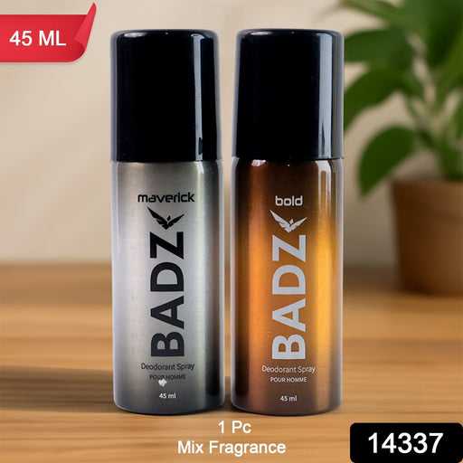 BADZ men's body spray featuring long-lasting deodorant fragrance