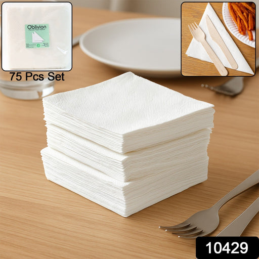 Highly absorbent disposable tissue napkins for dining and parties