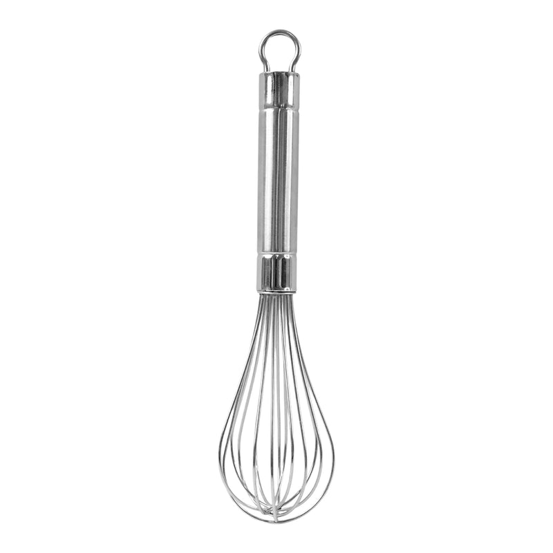 Mini hand whisk made of durable stainless steel with polished surface