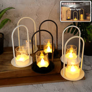 Set of 6 flameless LED candles in wind light style for decorative lighting