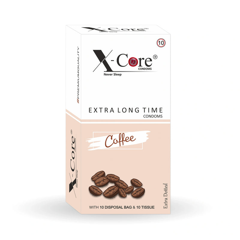 X-Core Extra Dotted Condom (10 Units) - Blueberry