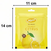 Gel air freshener showing texture with citrus scent