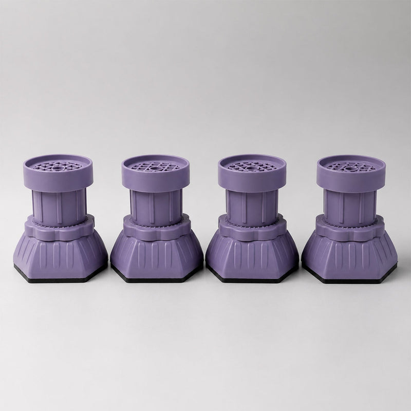 Furniture leg levelers with easy twist adjustment for wobble fixing