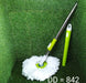 0842 Home Cleaning - Stainless Steel 360 Degree Rotating Pole Microfiber Mop Rod Stick 