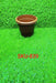 0839 Garden Heavy Plastic Planter Pot/Gamla 6 inch (Brown, Pack of 1, Small) 