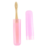 Detailed view of the flexible, soft bristles of the 2-in-1 Toothbrush.