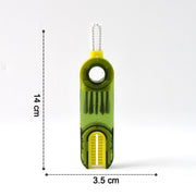Multipurpose cleaning brush featuring narrow cylindrical and clamp-style brushes