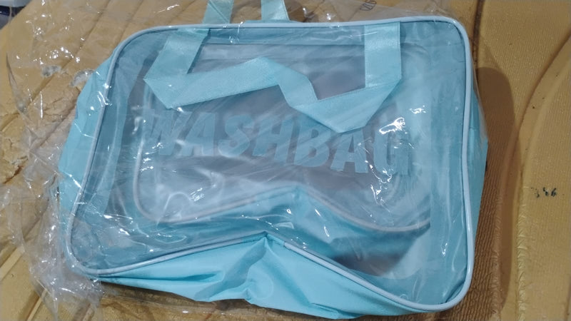 Versatile transparent travel toiletry bags hanging conveniently