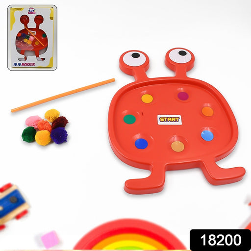 Colorful Fu Fu Monster durable kids toy, perfect for sensory play and imagination.