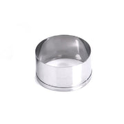 The complete stainless steel cookie cutter set displaying all four distinct shapes.
