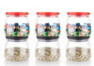 2286 Matka Shaped Jar with Air Tight & Leak Proof Lid (Multicolour) (Set of 6) (900Ml) 