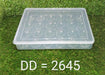 2645 24 Grids Plastic Egg Box Container Holder Tray for Fridge with Lid for 2 Dozen Egg Tray 