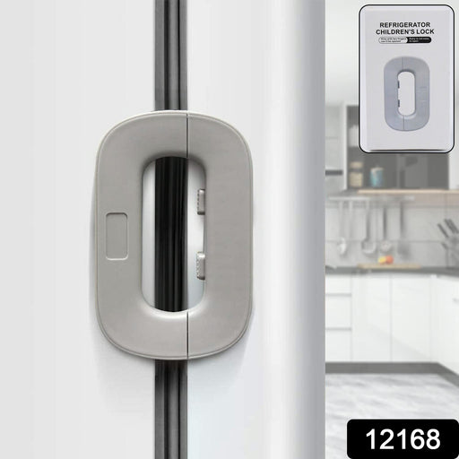 Child safety lock latch for fridge freezer door with easy press buttons
