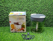 Packaging for the Quickslice handy chopper, highlighting its key features.