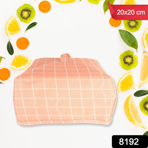 Foldable Food Cover keeping a vibrant salad bowl fresh during an outdoor meal.