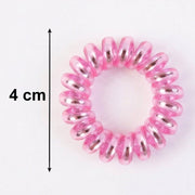 Demonstration of the stretchable spiral coil hair tie