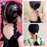 Cute Cartoon Phone Cord Spiral Hair Ties for Little Girls