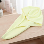 Interior fabric detail of the VelvaBloom absorbent hair towel for superior drying.