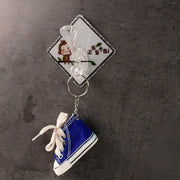 Compact transparent cartoon wall hook ideal for kids’ rooms