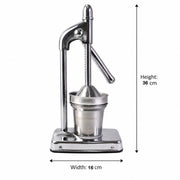 Heavy duty hand juicer press for citrus fruits