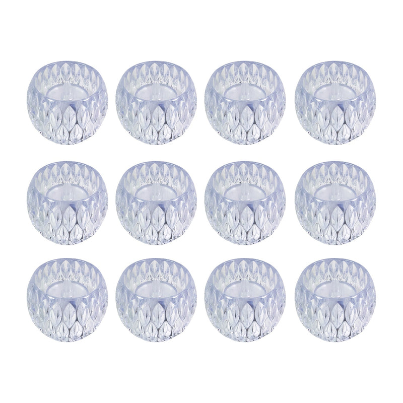 Premium crystal style flameless LED lamps creating cozy ambiance