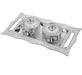 2227 Multipurpose Decorative Multi Storage Mukhwas Dani/Serving Tray 