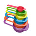 0811 Plastic Measuring Spoons for Kitchen (6 pack) 