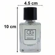 Enchant Eau De Parfum bottle casting soft shadow on surface