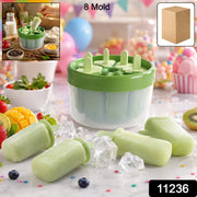 Plastic ice candy popsicle maker with SKU 11236 on white background