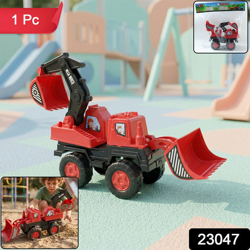 Realistic construction excavator toy truck for children