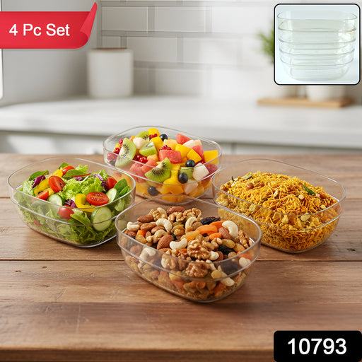 Clear bowls filled with snacks showcasing multipurpose serving