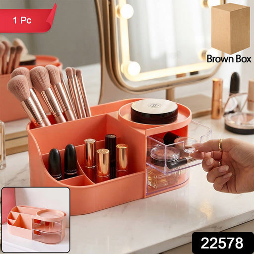 Makeup storage box with drawers and compartments for beauty essentials