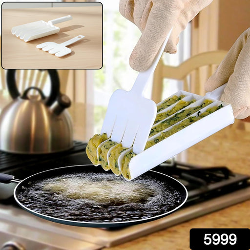 Ergonomic handheld food slicing press tool for uniform snack slicing