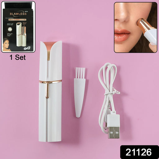 Electric face hair remover tool providing smooth skin results