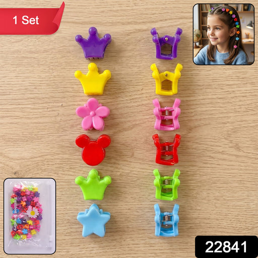 Vibrant plastic hair clips for girls