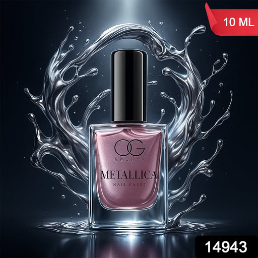 Close-up of Purple Metallica Nail Paint showing metallic glossy finish