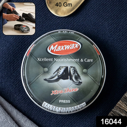 Maxwax black shoe polish cream for deep shine