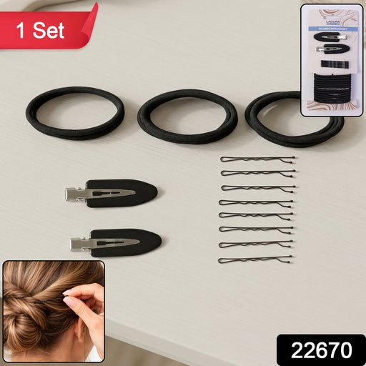 Hair clips, bands, and accessories set for styling