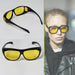 7704  Night Driving Polarized HD Vision Glasses | Anti Glare 100% UV Protected Goggles | Night Bike Riding Car driving Glasses For Men & Women Use 