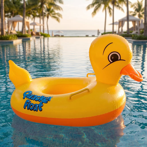 Bright cartoon animal kids swimming ring for pool fun