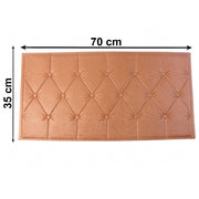 Bedroom decorative foam wall tile in brown 69x35cm